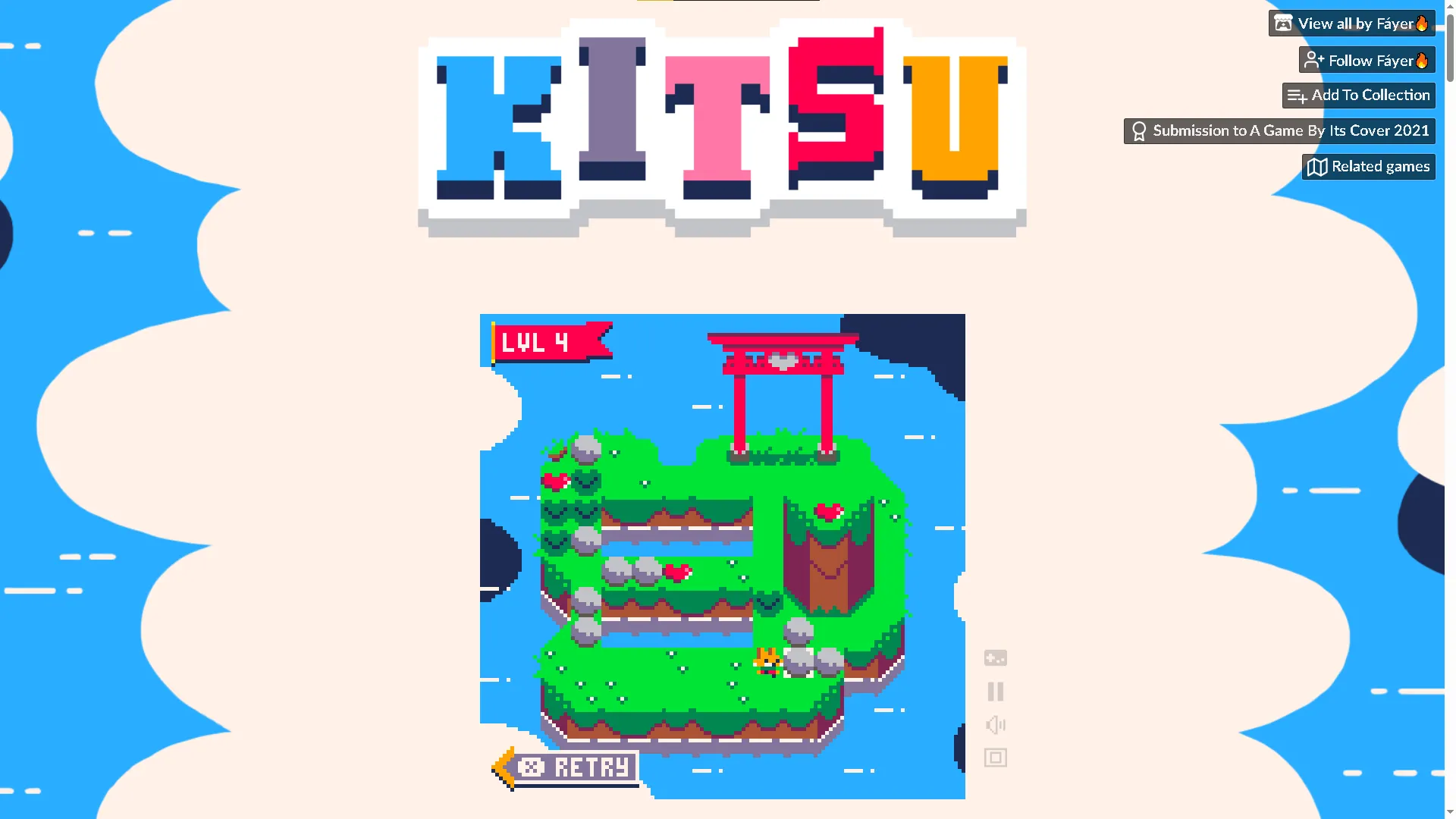 Hoàn thành một câu đố sokoban trong game Kitsu.
