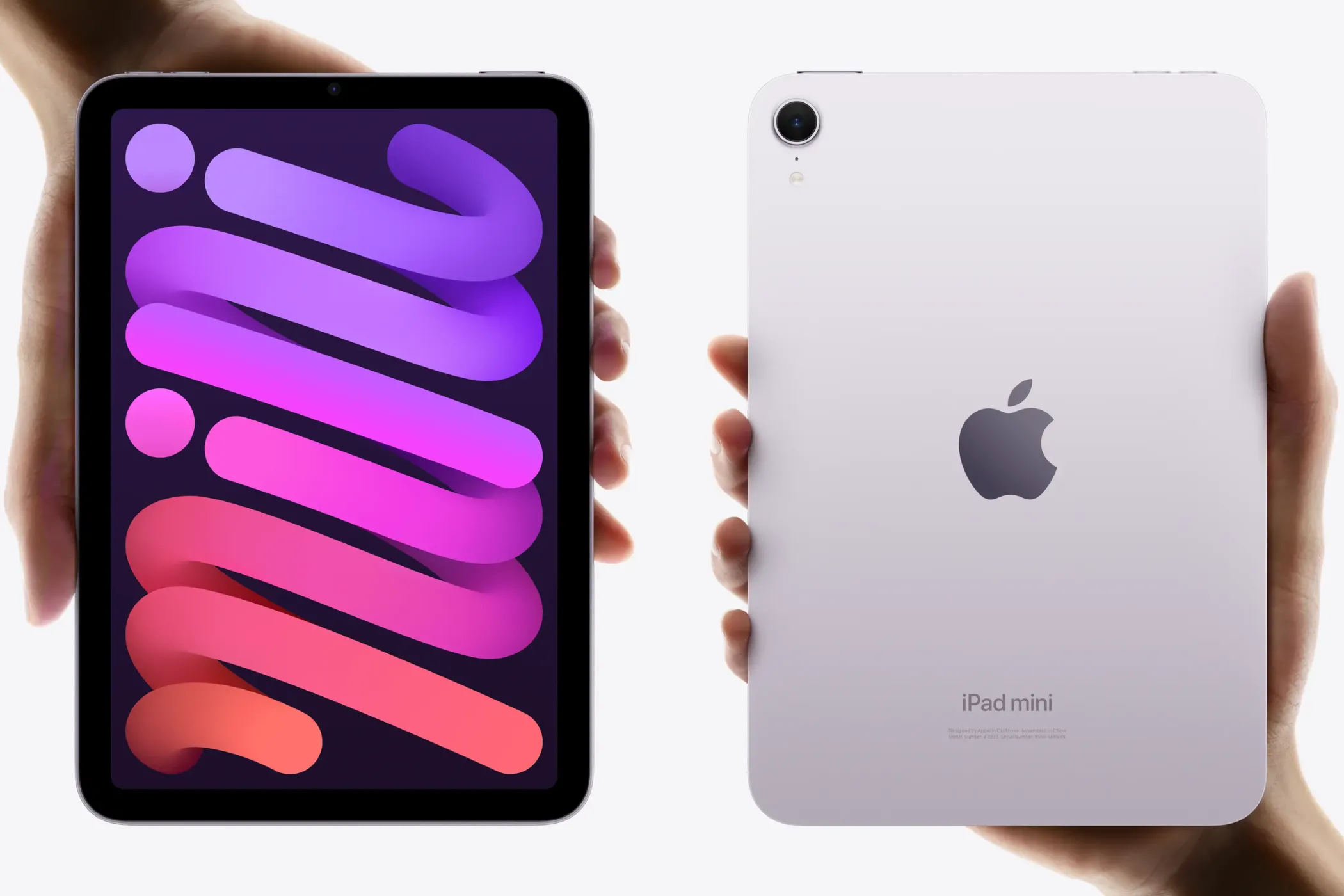 iPad mini thế hệ mới hiển thị cả mặt trước và mặt sau, minh chứng cho chiến lược đặt tên đơn giản của Apple