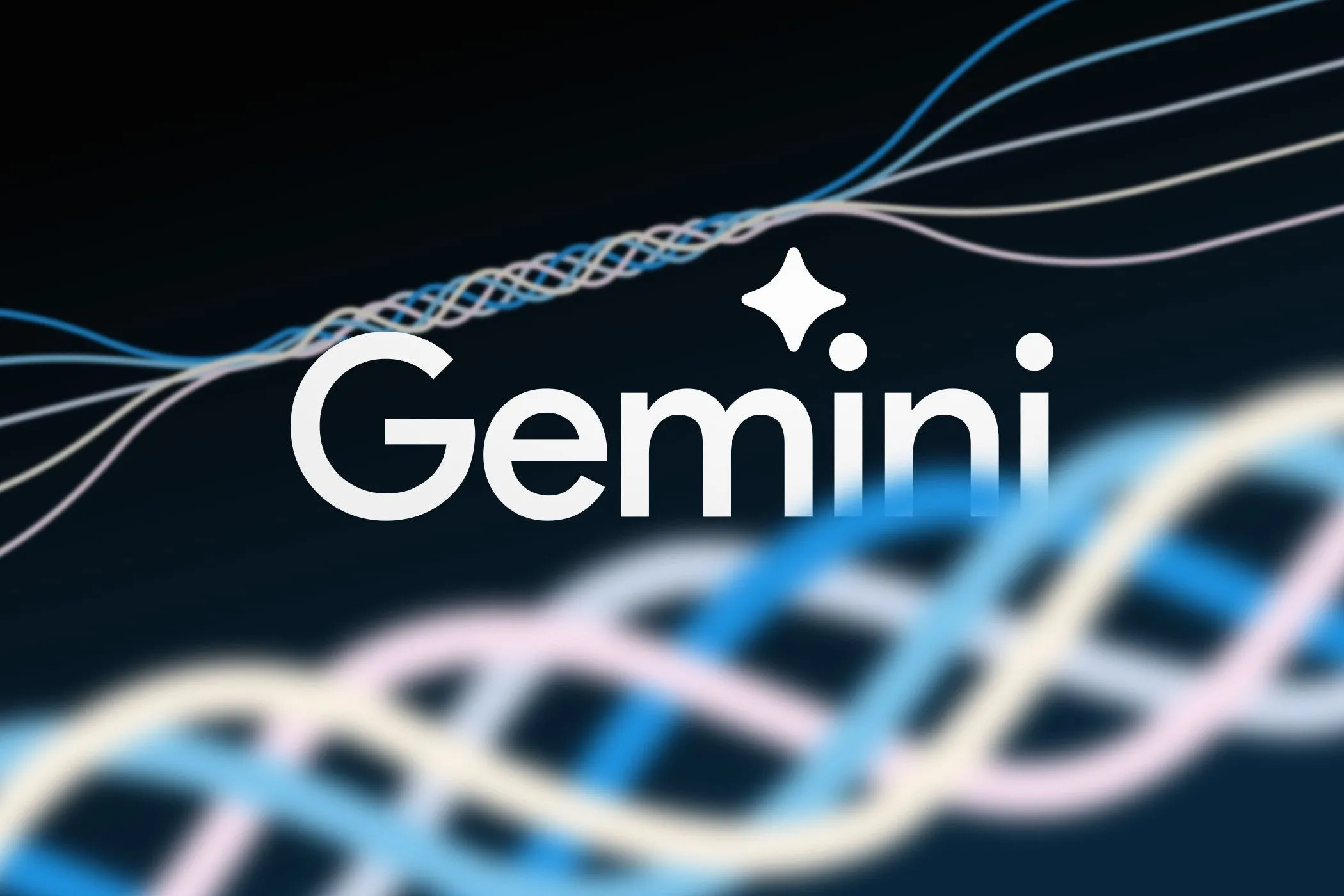 Logo Google Bard và Gemini trên nền màu xanh gradient, thể hiện sự kết hợp của hai công nghệ AI