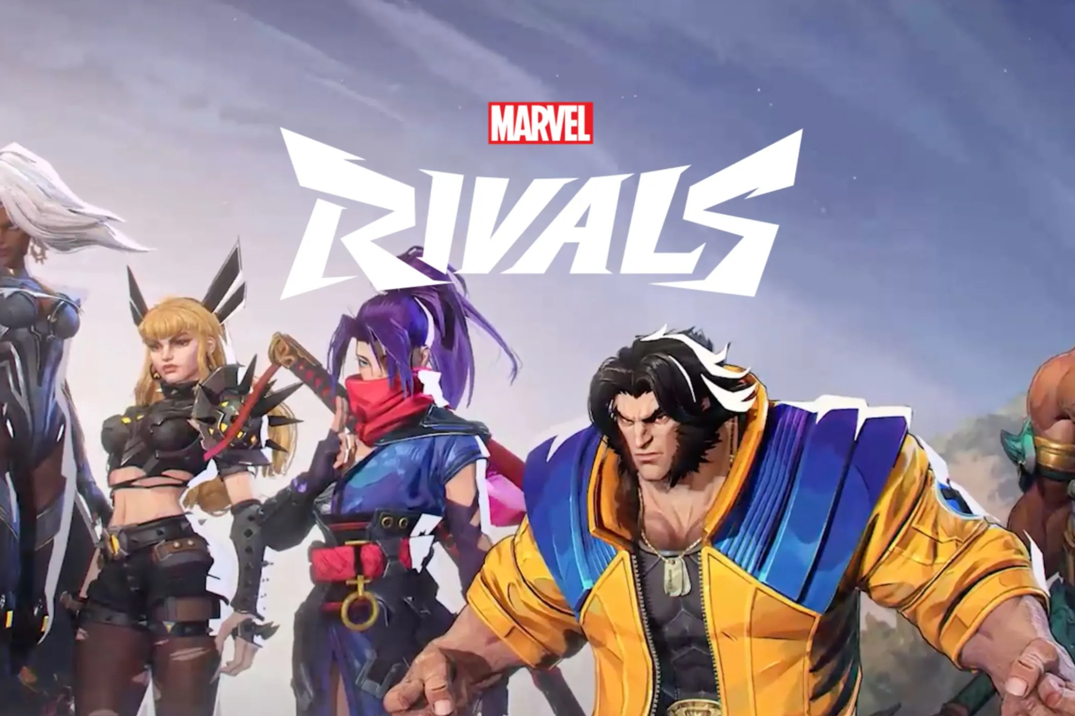 Logo và các nhân vật trong Marvel Rivals