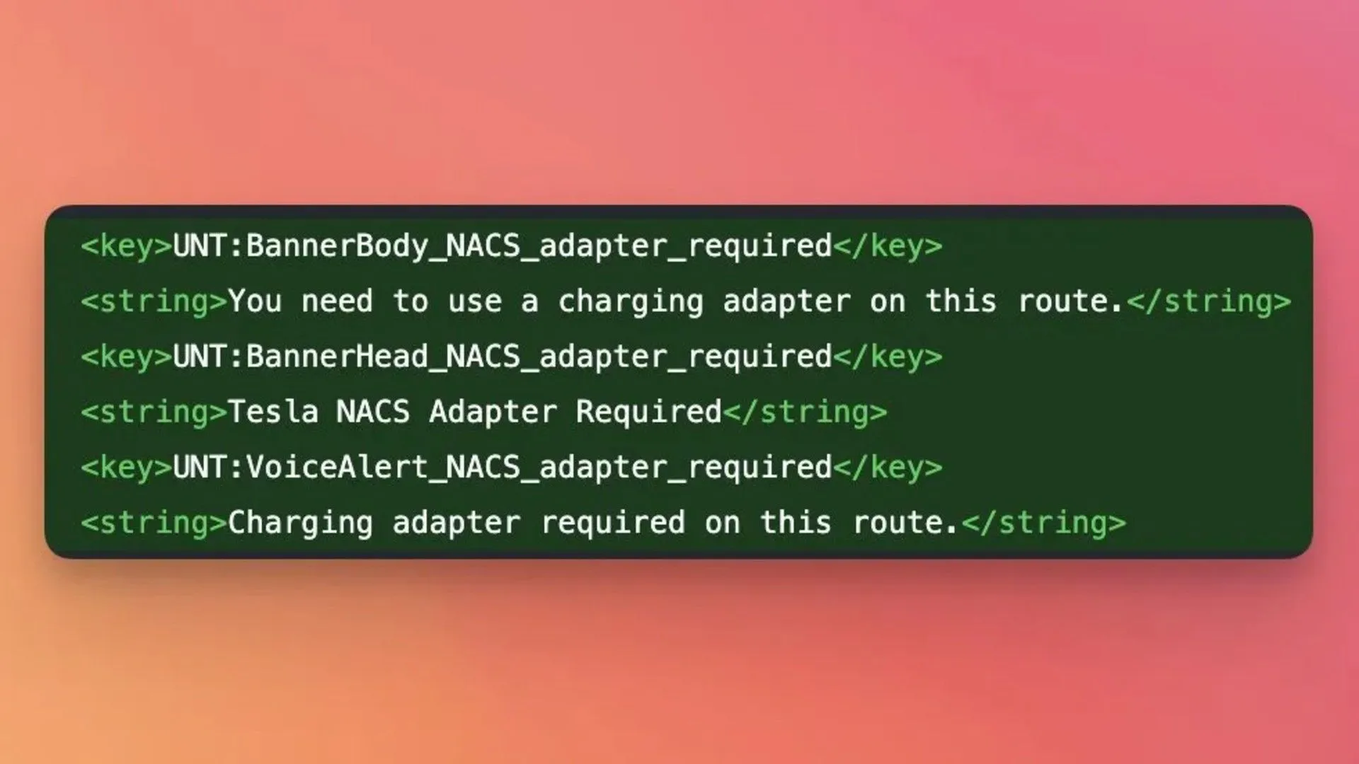 Mã nguồn iOS 18.4 cho thấy thông báo về bộ chuyển đổi sạc xe điện trên Apple Maps