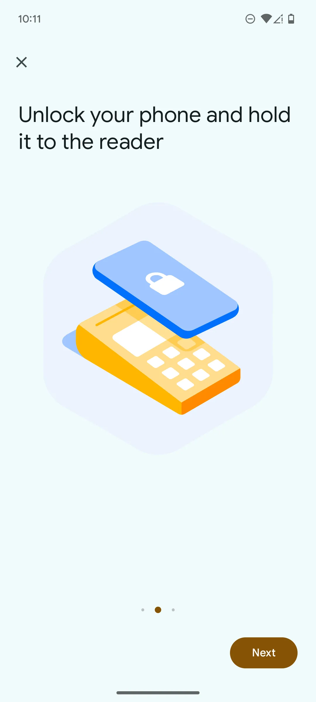 Màn hình Google Wallet yêu cầu xác thực bằng vân tay hoặc mã PIN trước khi hoàn tất giao dịch thanh toán.