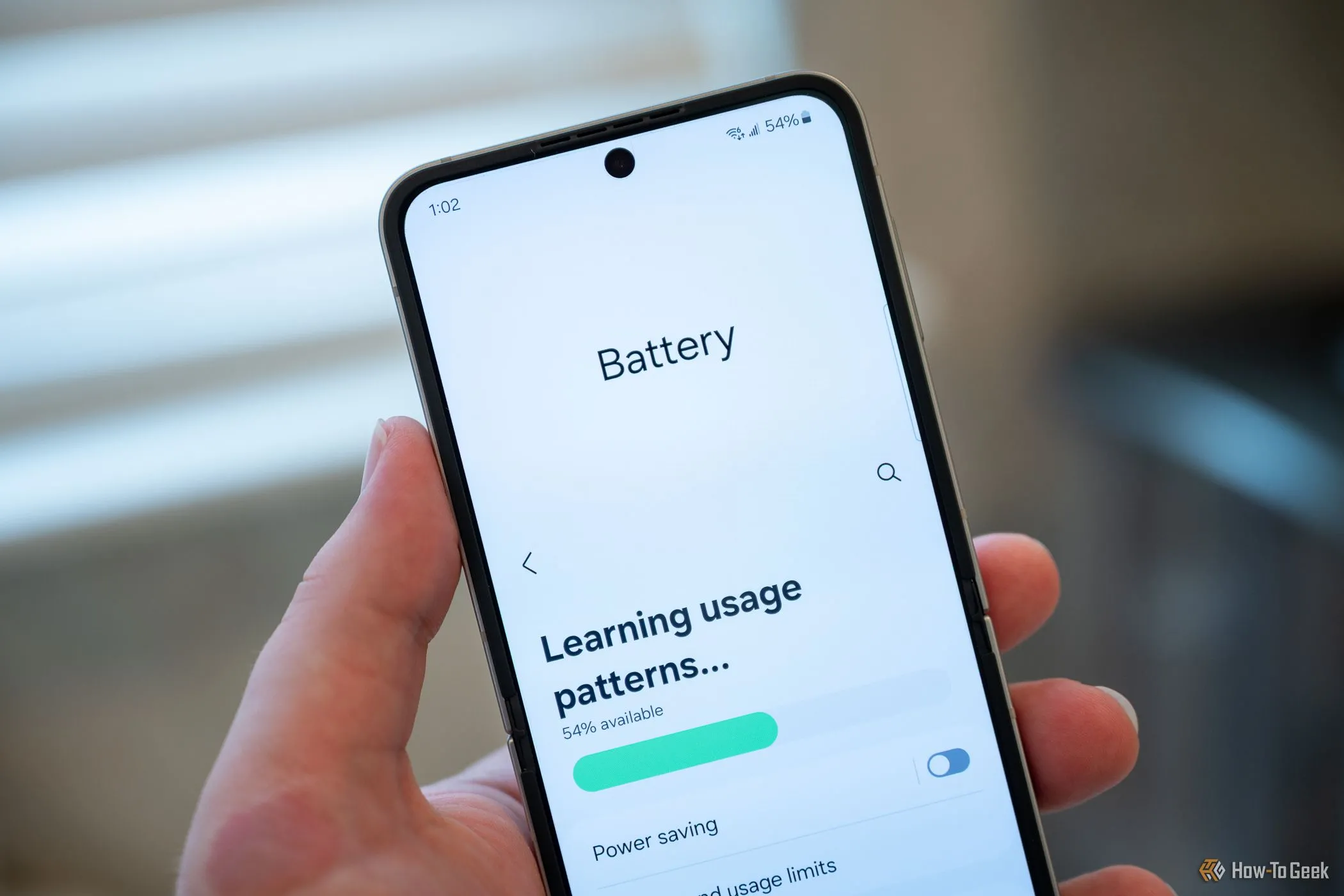 Màn hình thống kê pin trên điện thoại Galaxy, minh họa sự lão hóa pin