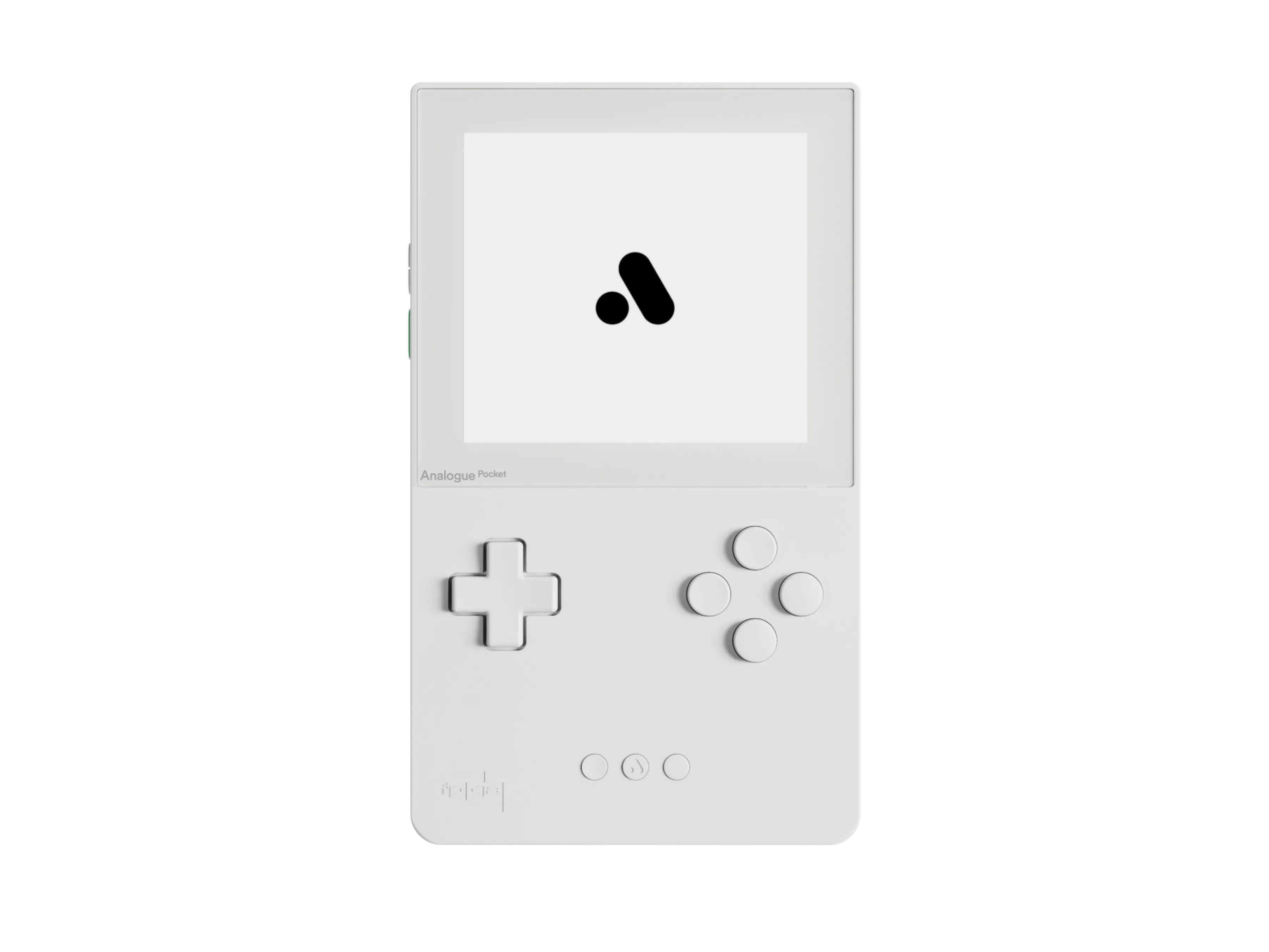 Máy chơi game cầm tay Analogue Pocket màu trắng, một trong những console giả lập retro cao cấp.