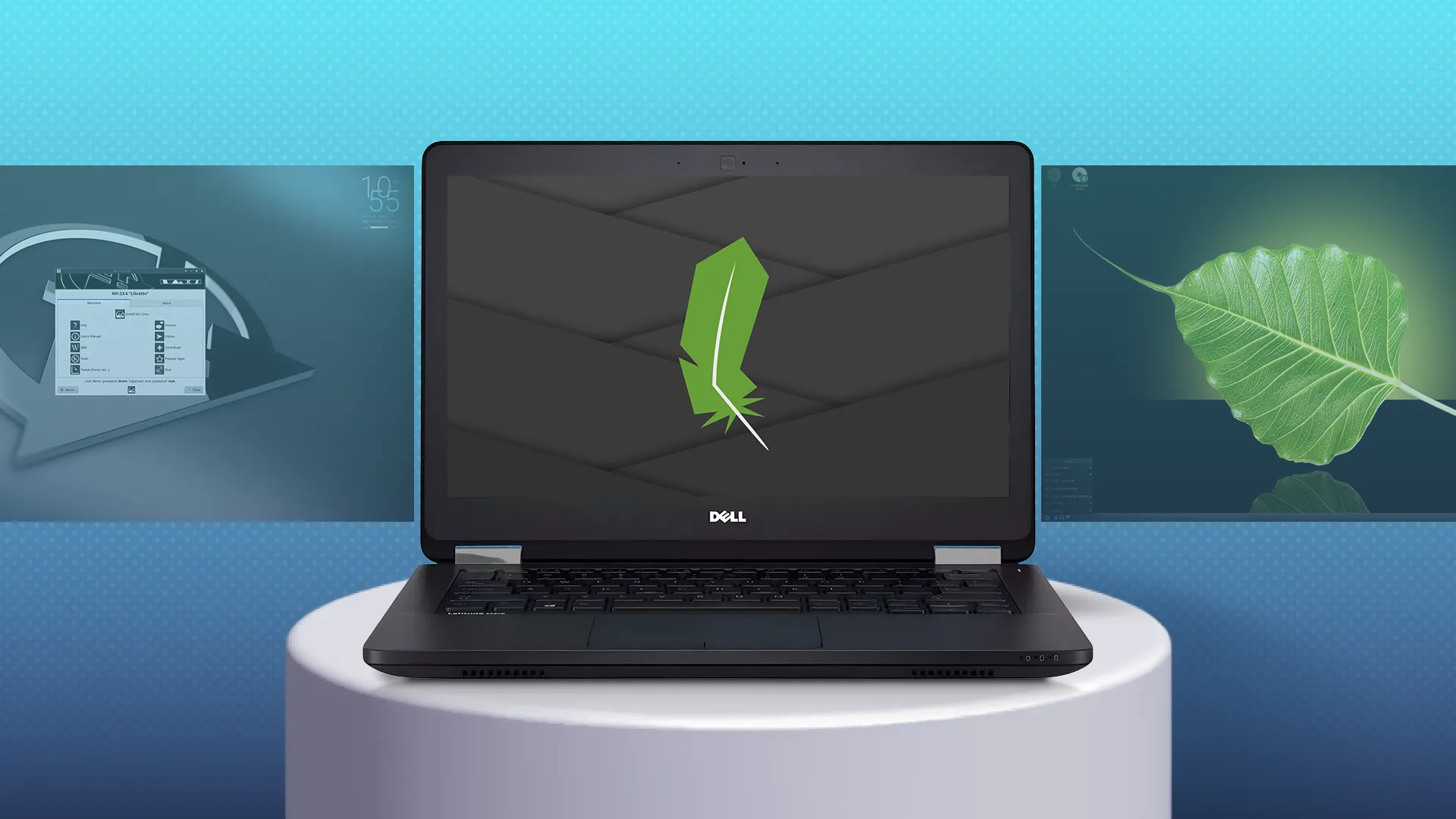 Máy tính xách tay hiển thị giao diện Linux Lite thân thiện với người dùng Windows