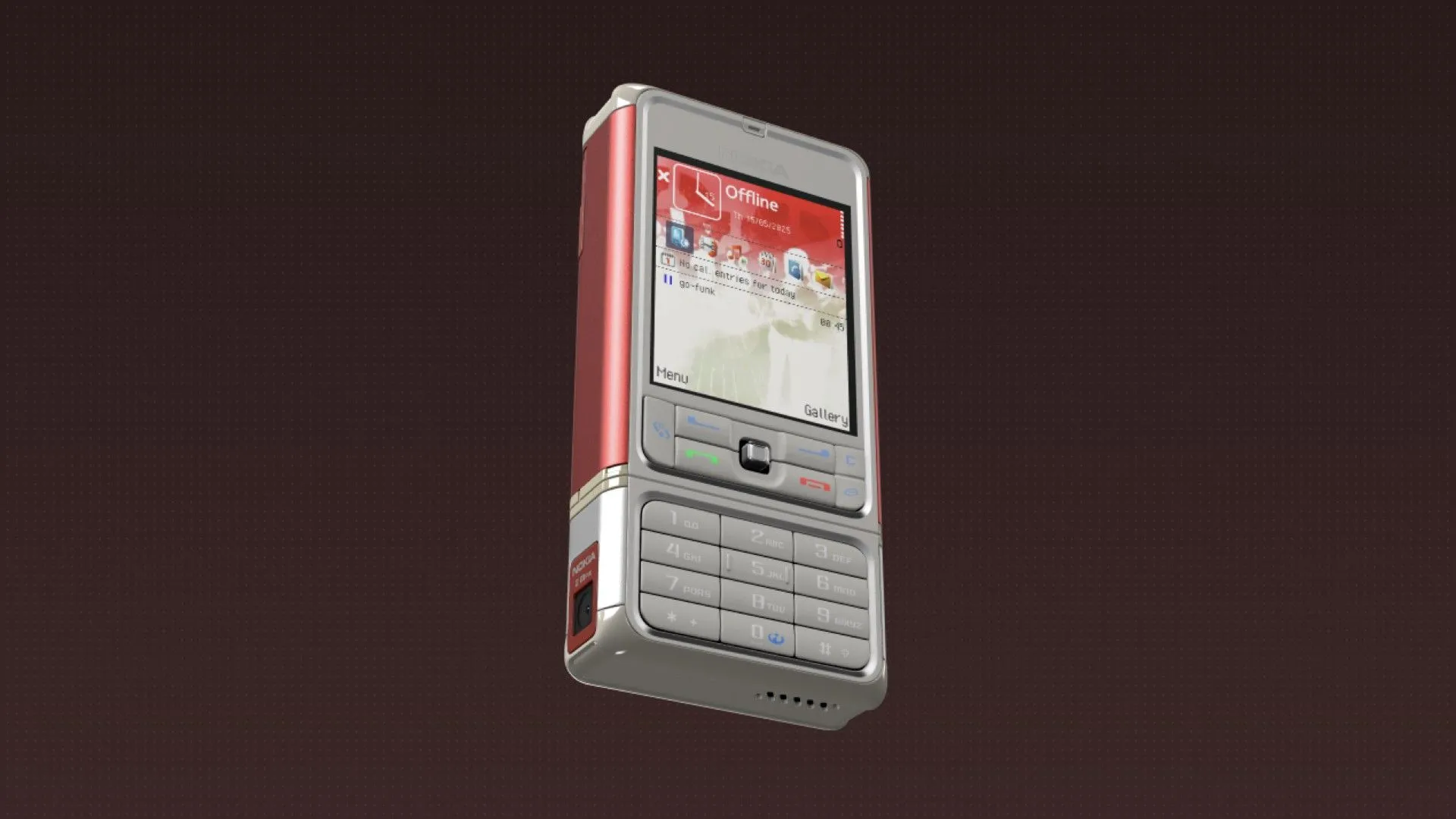 Mô hình 3D tương tác của điện thoại Nokia 3250 cổ điển, tái hiện lại những phím bấm vật lý và thiết kế độc đáo từ năm 2005.