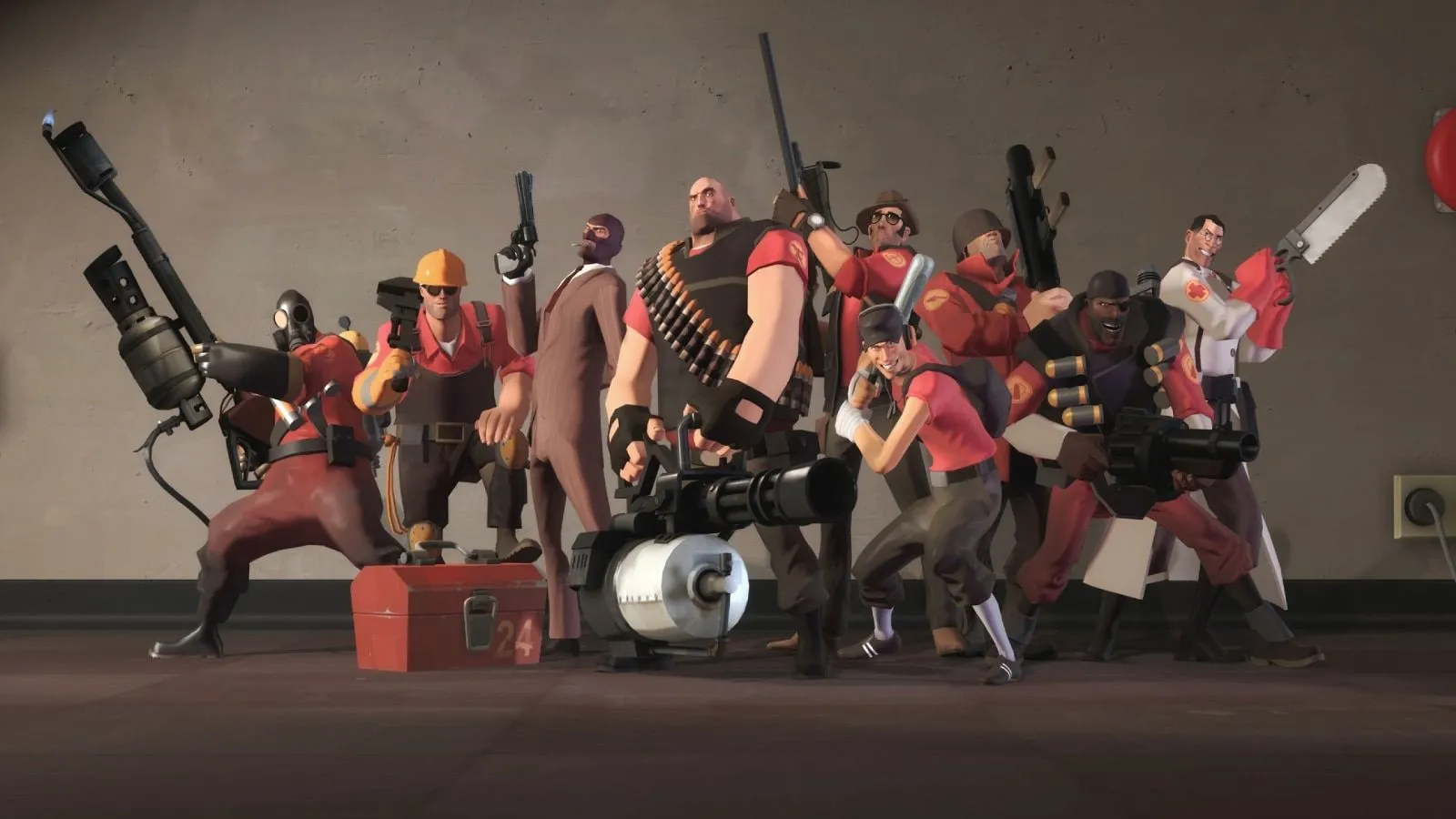 Mô hình tất cả nhân vật trong Team Fortress 2