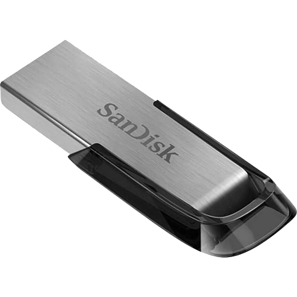 Một chiếc USB flash drive SanDisk Ultra Flair 3.0 dung lượng cao được hiển thị.