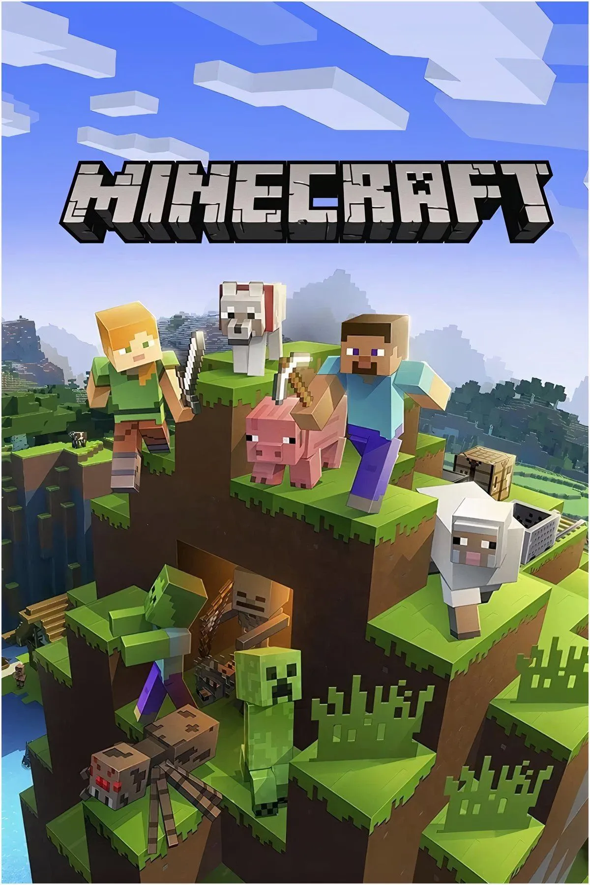 Một công trình kiến trúc tuyệt đẹp được tạo ra trong thế giới khối của Minecraft