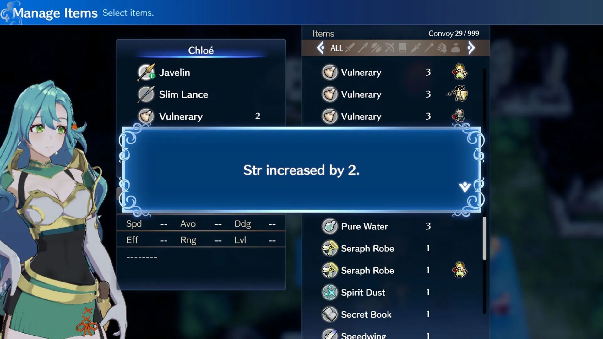 Một nhân vật trong Fire Emblem, tượng trưng cho việc sử dụng hết mình các tài nguyên và vật phẩm thay vì tích trữ.
