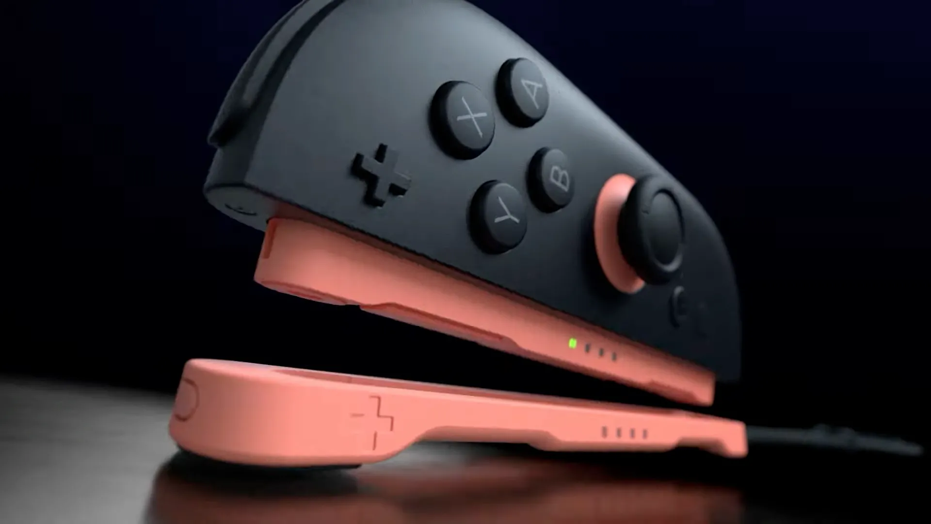 Người chơi gắn tay cầm Joy-Con của Switch 2 vào dây đeo cổ tay để sử dụng chế độ chuột quang học, tối ưu cho các game hành động.