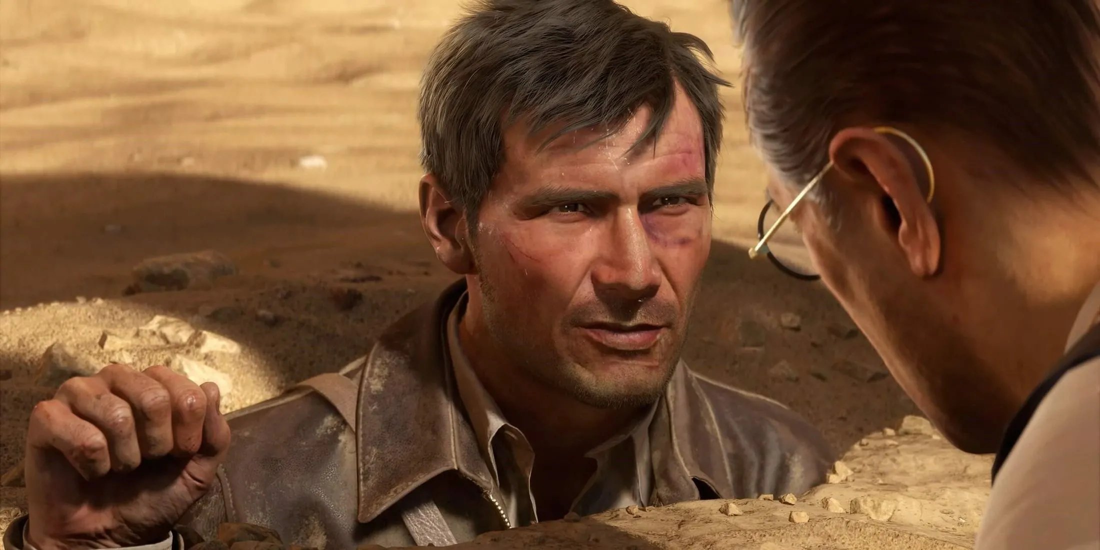 Nhân vật Indiana Jones trong một khoảnh khắc hành động của tựa game phiêu lưu mới Indiana Jones and the Great Circle, minh chứng cho kỷ nguyên game chuyển thể chất lượng.