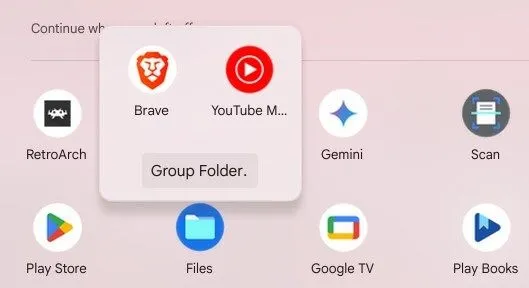 Nhóm các ứng dụng vào thư mục trong Launcher trên ChromeOS