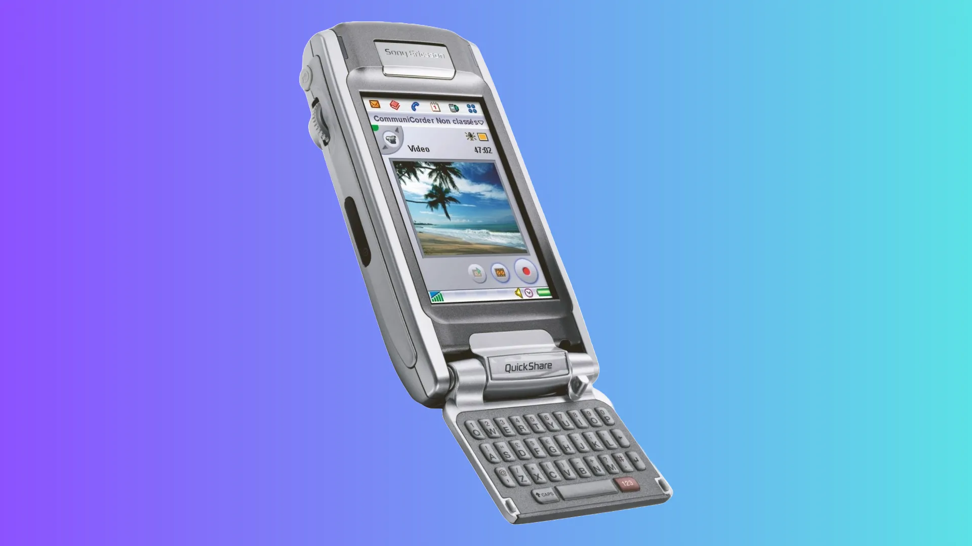 Smartphone Sony Ericsson P910 với bàn phím QWERTY lật và màn hình cảm ứng