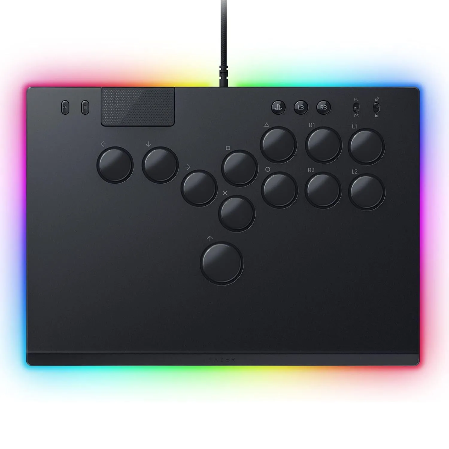 Tay cầm Razer Kitsune với các nút bấm được sắp xếp gọn gàng.