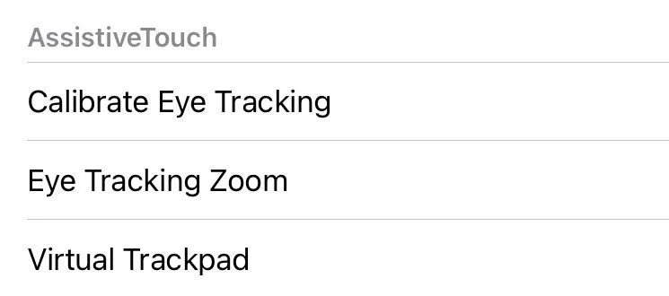 Thêm Virtual Trackpad vào menu AssistiveTouch để truy cập nhanh chóng.