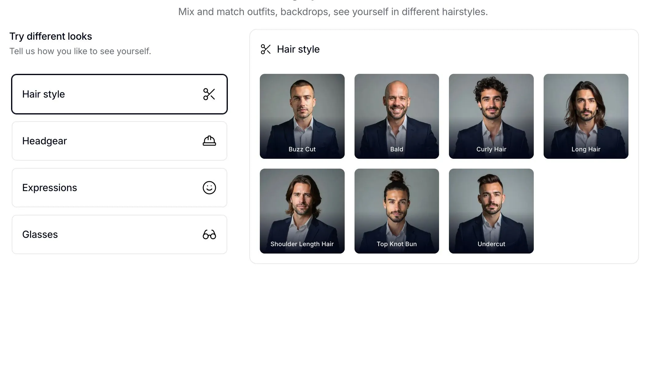 Tùy chọn tùy chỉnh ảnh trên nền tảng InstaHeadshots