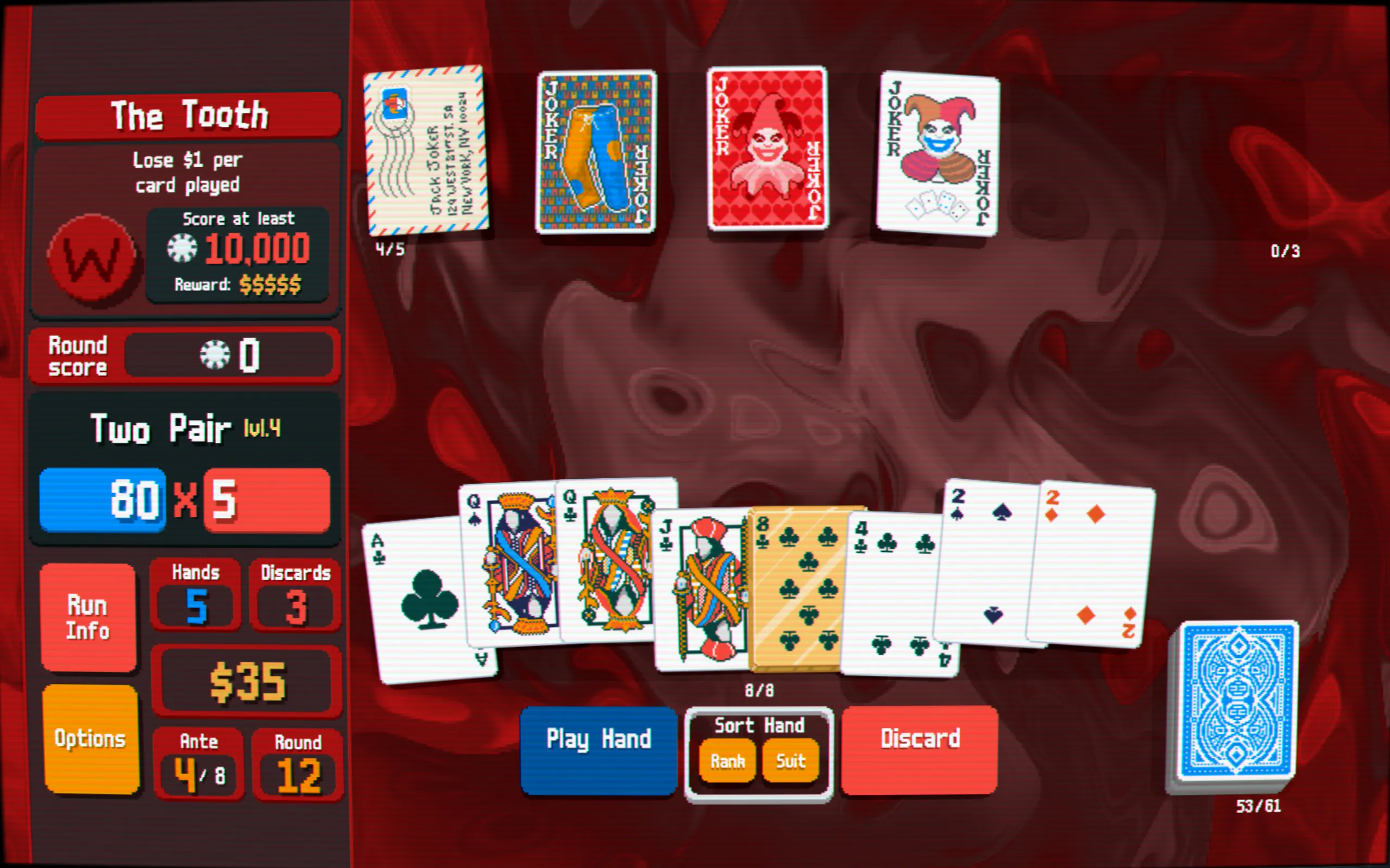 Ví dụ về người chơi game thẻ bài đối đầu với boss trong một trận chiến