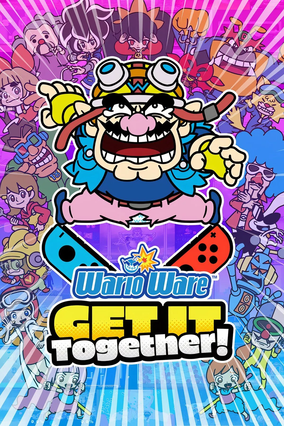 Wario và các nhân vật khác cùng chơi minigame trong bản demo WarioWare Get It Together