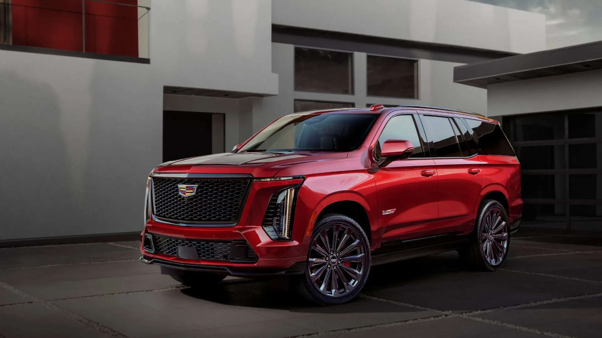 Xe Cadillac Escalade V đời 2025, minh họa dòng xe bị ảnh hưởng bởi vụ kiện GM.