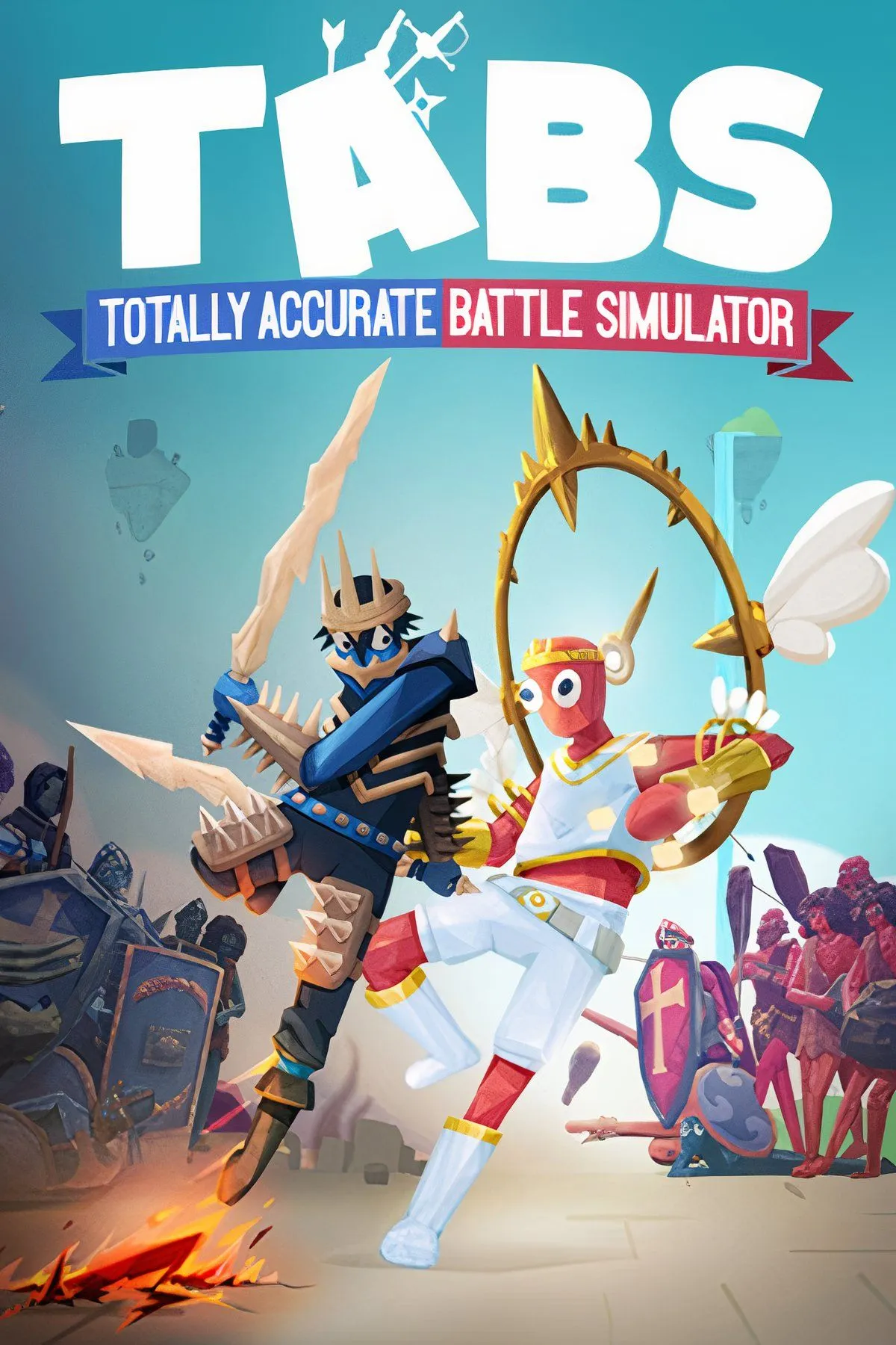 Các đơn vị wobbler giao tranh hỗn loạn với vật lý ragdoll độc đáo trong Totally Accurate Battle Simulator.