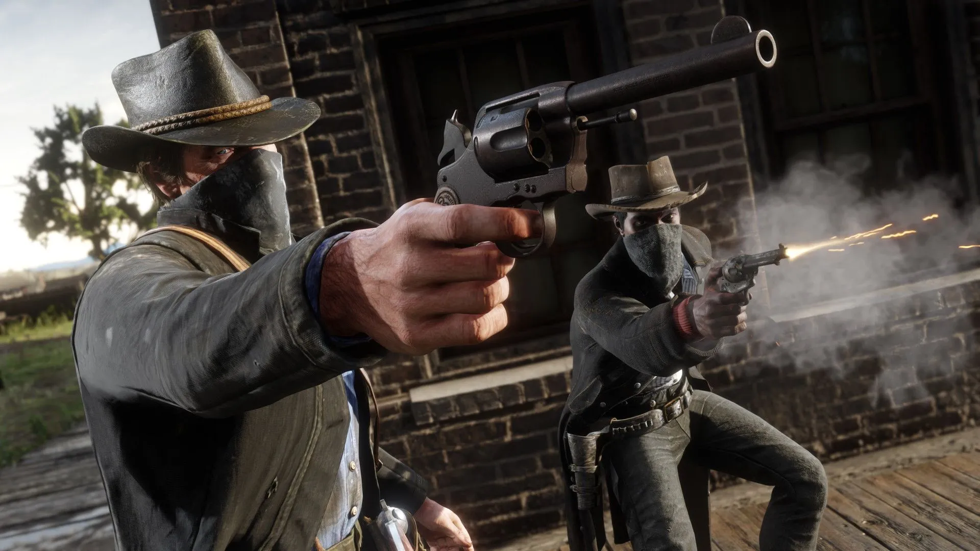 Cảnh chơi game Red Dead Redemption II, minh họa cho việc các game AAA hiện nay quá nhiều nội dung phụ