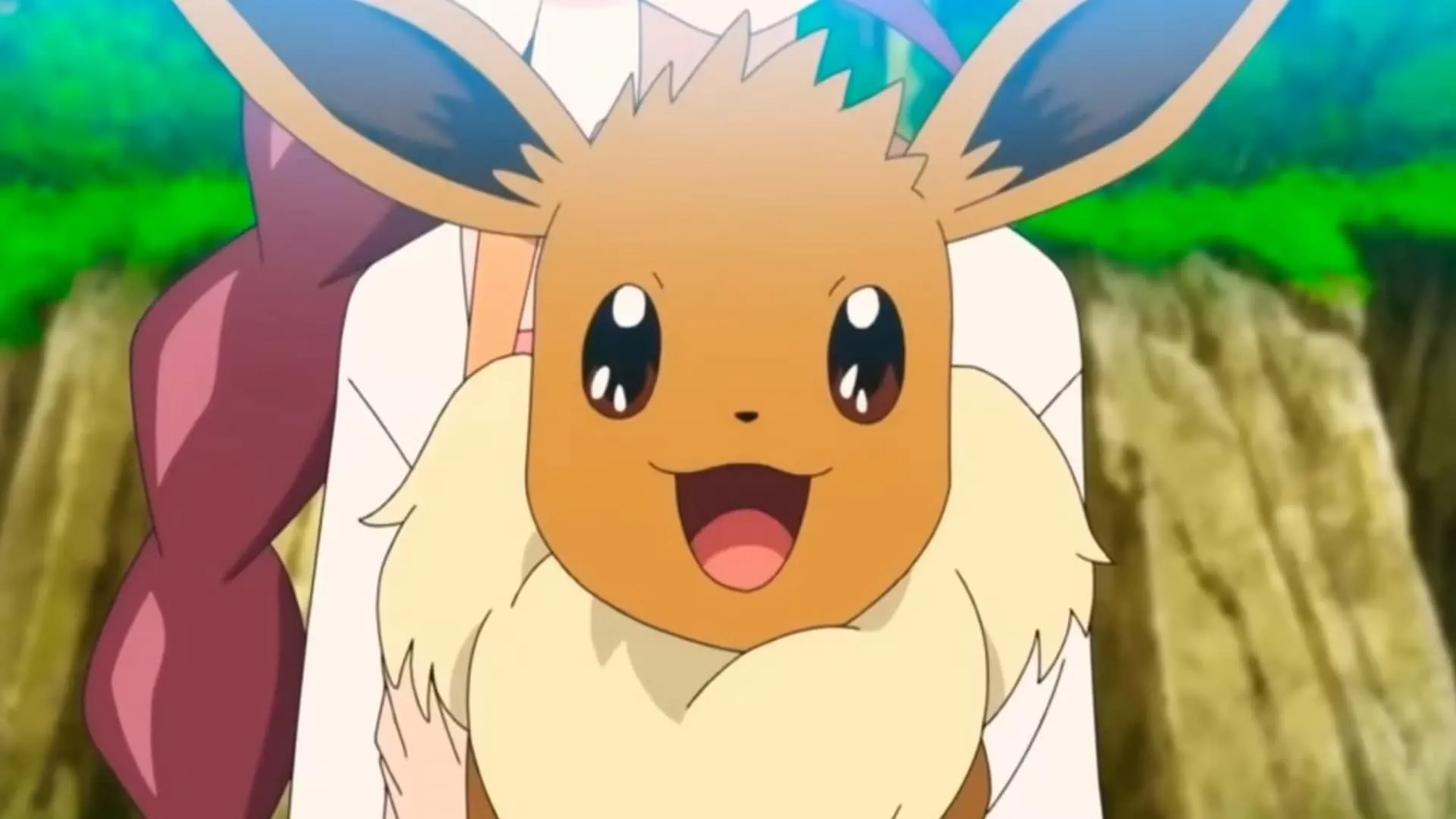 Eevee dễ thương xuất hiện trong anime Pokémon