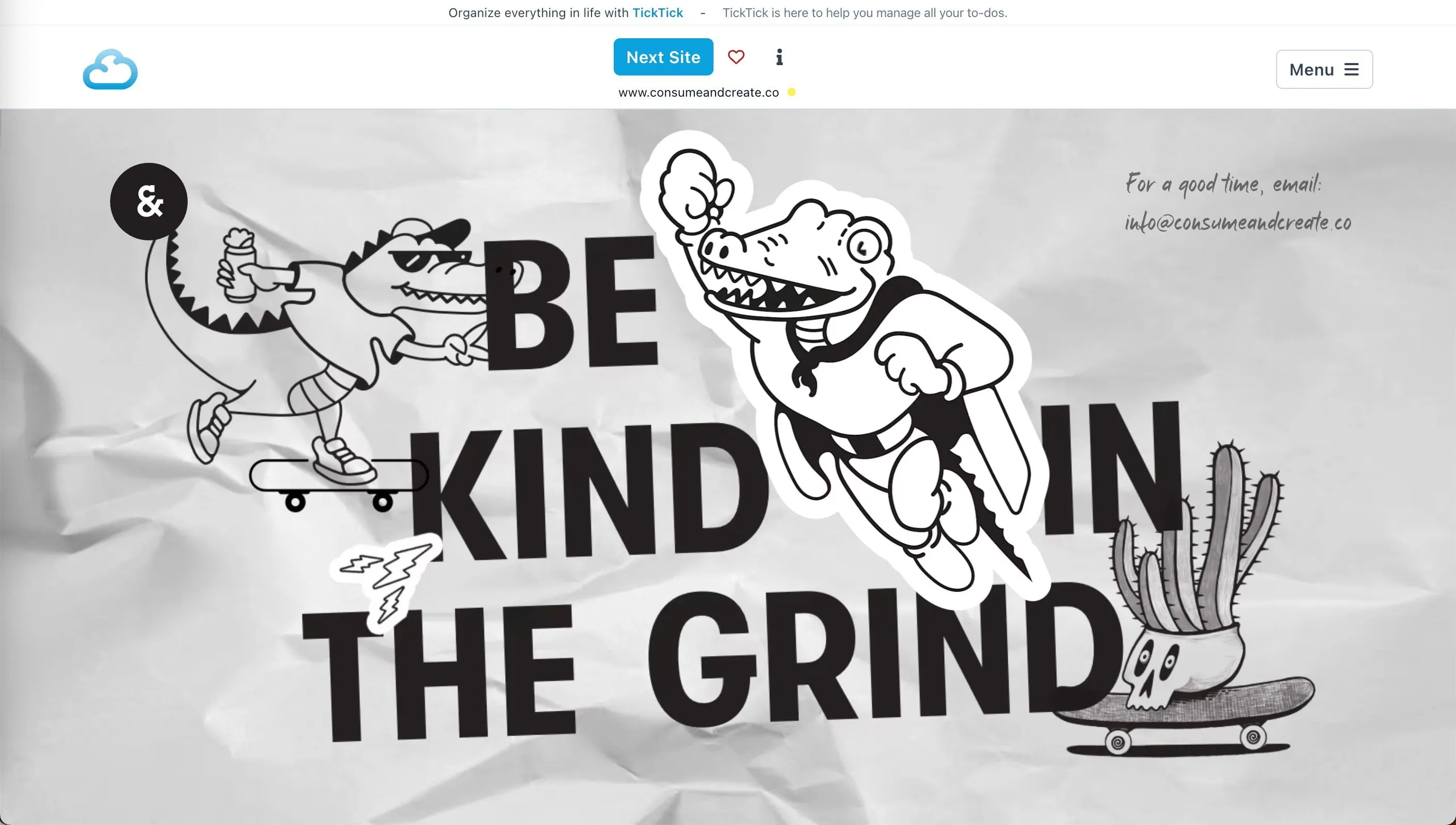 Giao diện Cloudhiker: Trang web Cloudhiker hiển thị các bộ sưu tập theo chủ đề để khám phá, ví dụ &quot;Technology, Internet&quot;.