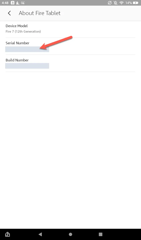 Tùy chọn 'USB Debugging' được bật trong menu 'Developer Options' trên Amazon Fire Tablet thế hệ mới.