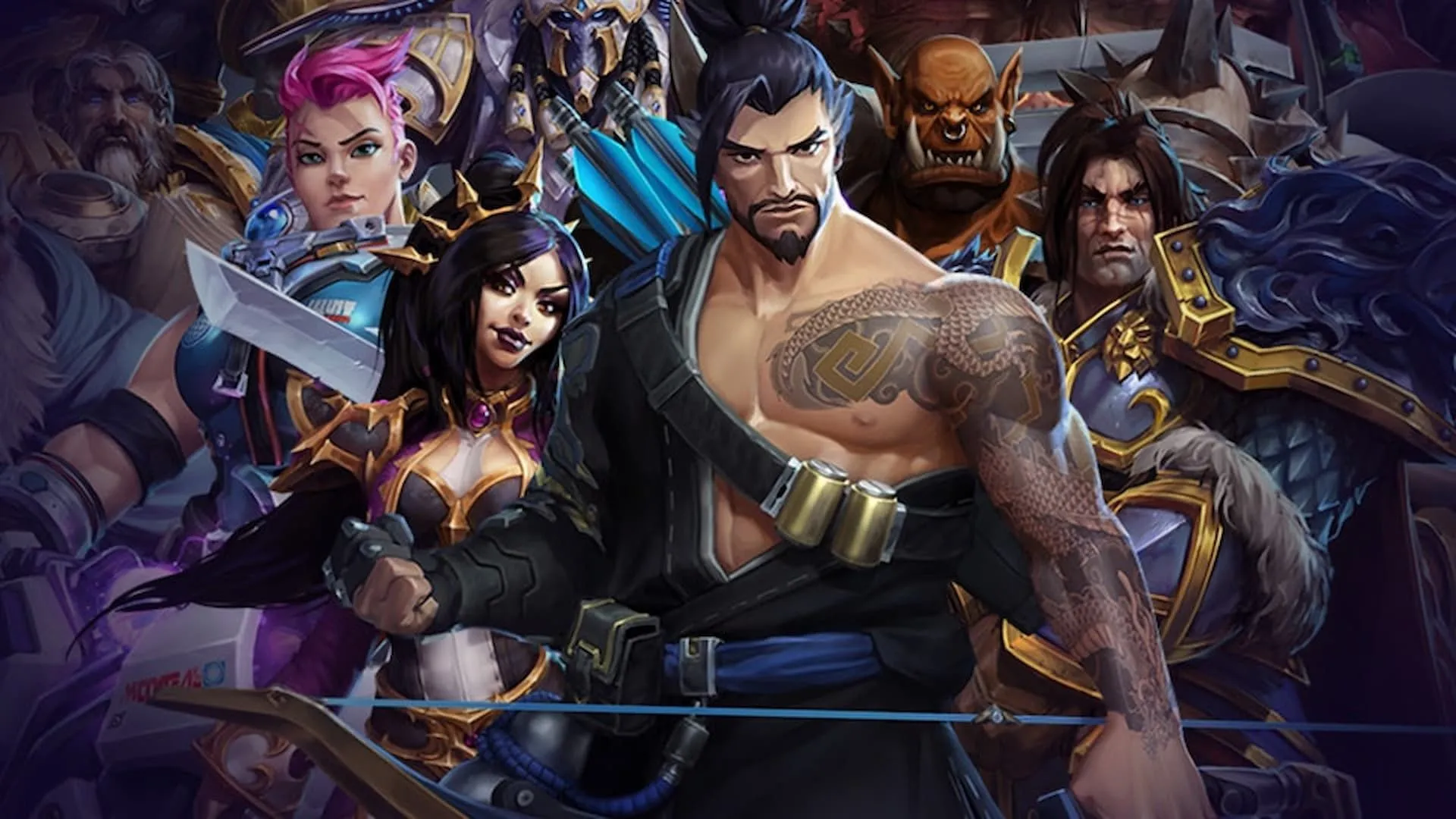 Dàn anh hùng huyền thoại từ các vũ trụ Blizzard trong tựa game MOBA Heroes of the Storm