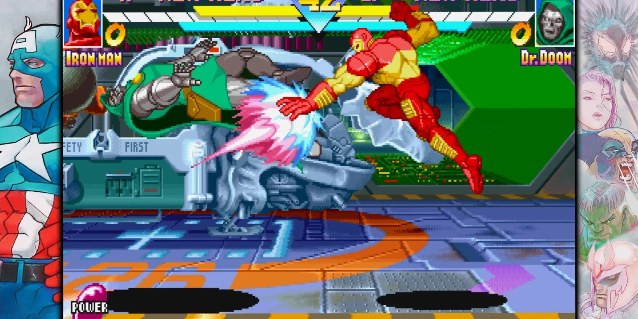 Gameplay mãn nhãn từ Marvel vs. Capcom 2: New Age of Heroes với các nhân vật kinh điển