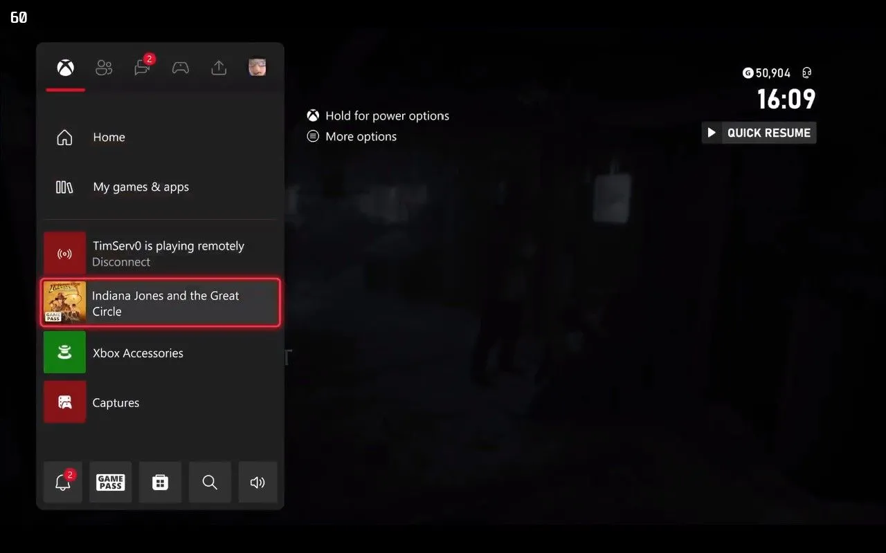 Greenlight đang stream game Xbox trên Steam Deck.