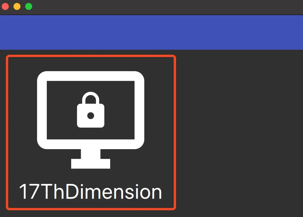 Màn hình chính của Moonlight trước khi ghép nối, hiển thị biểu tượng PC bị khóa