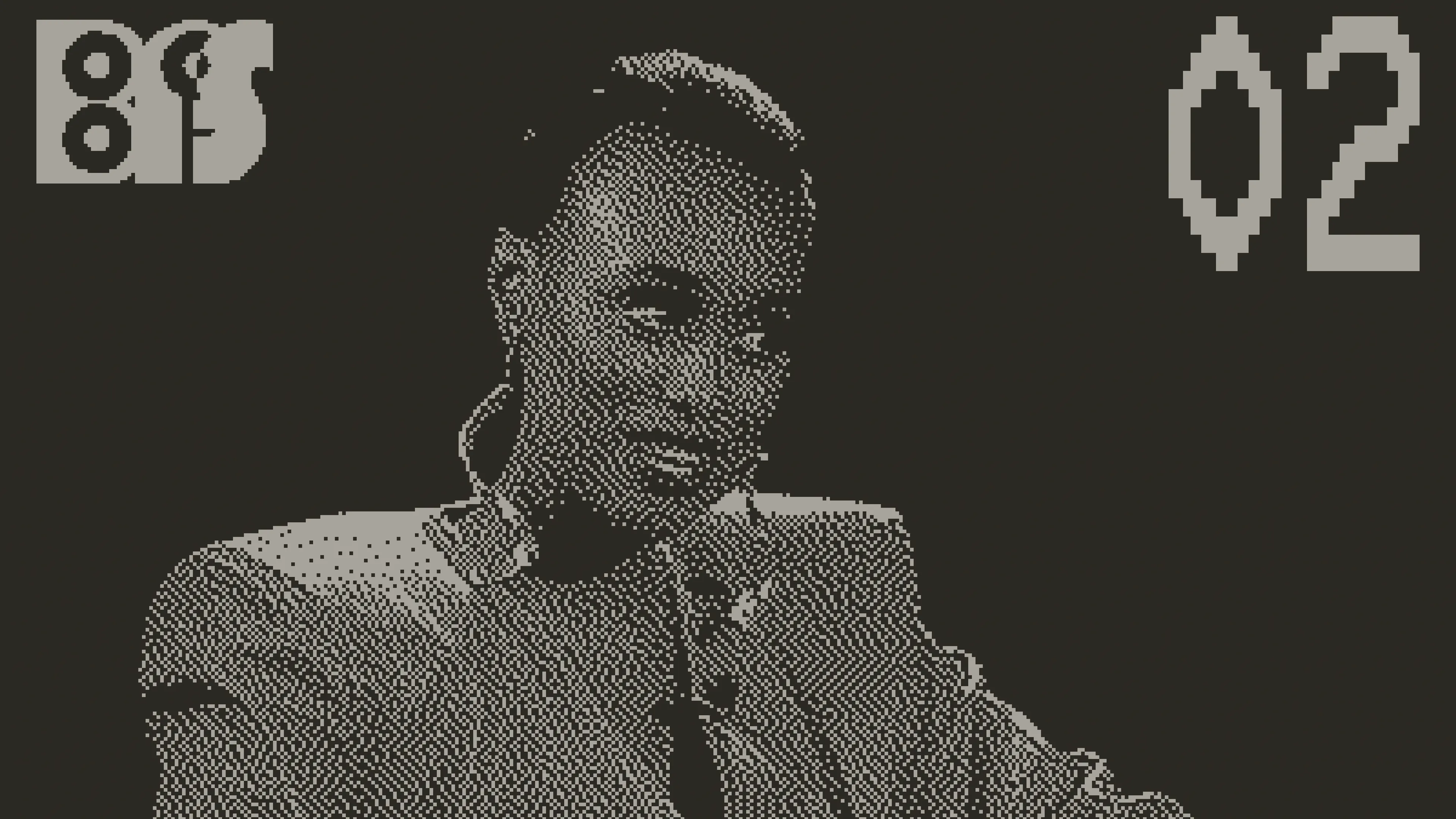 Một phụ nữ đang nói chuyện trong chương trình talk show trên Blippo+ cho Playdate