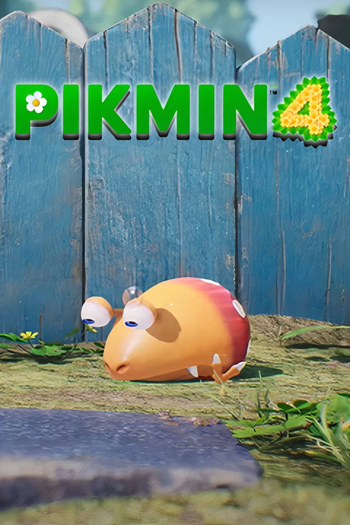 Nhân vật chính cùng Oatchi và đội Pikmin khám phá một khu vườn trong Pikmin 4