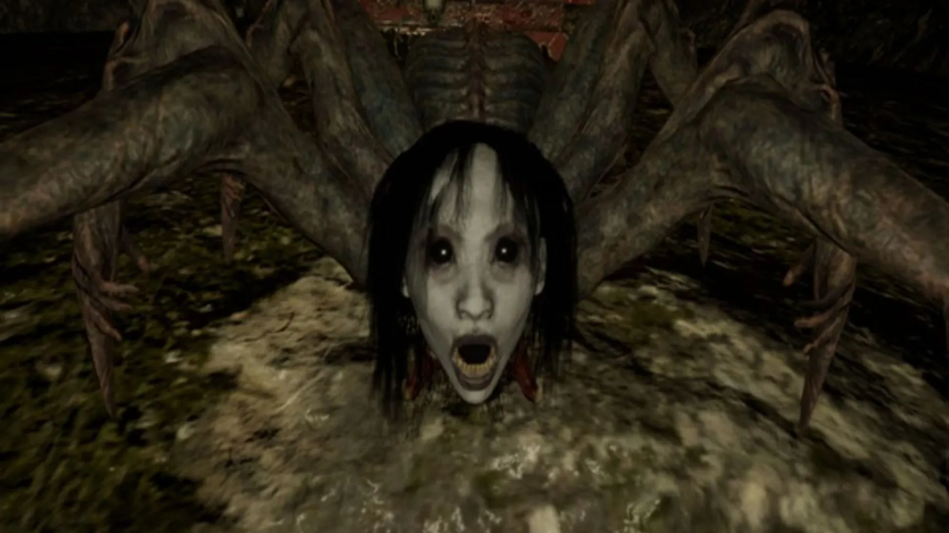 Nhân vật Zara trong Devour sau khi biến thành nhện quỷ trong bản đồ The Inn, thử thách cuối cùng để vượt qua nỗi sợ nhện