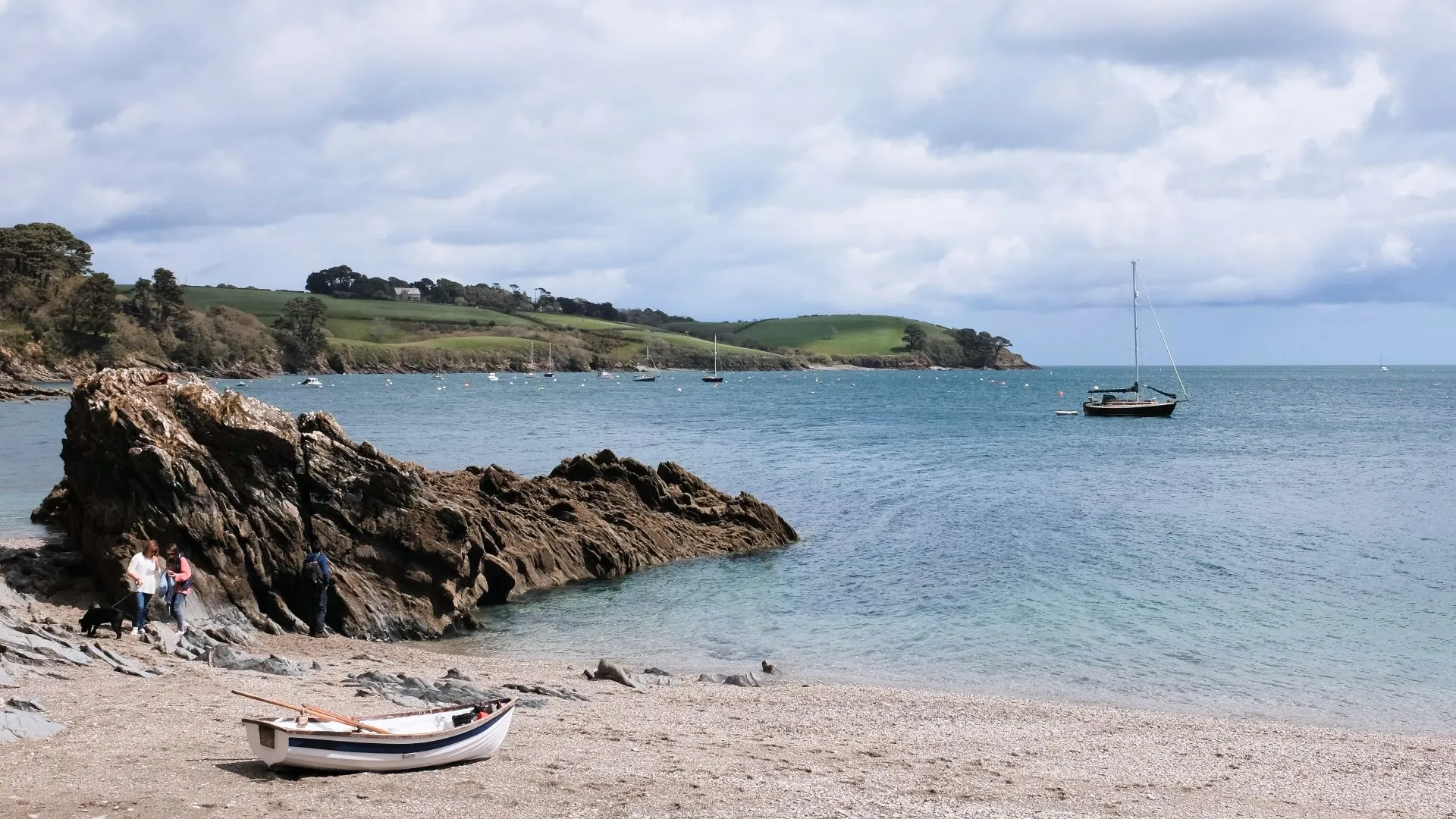 Phong cảnh bãi biển với bố cục được căn chỉnh bằng cách di chuyển