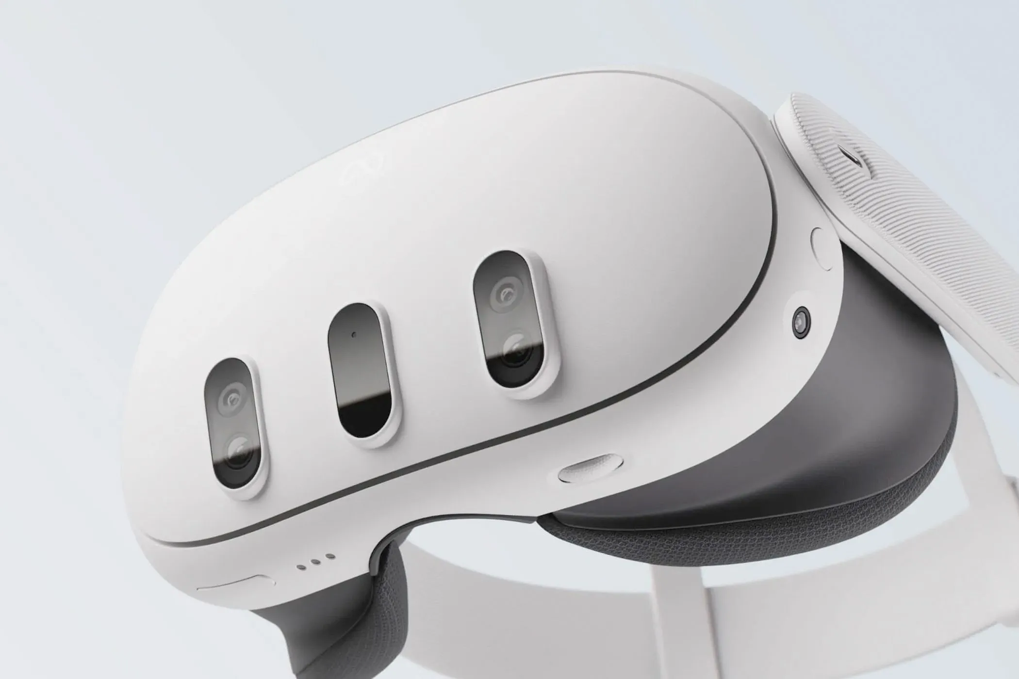 Tai nghe thực tế ảo Meta Quest 3 với thiết kế hiện đại màu trắng.