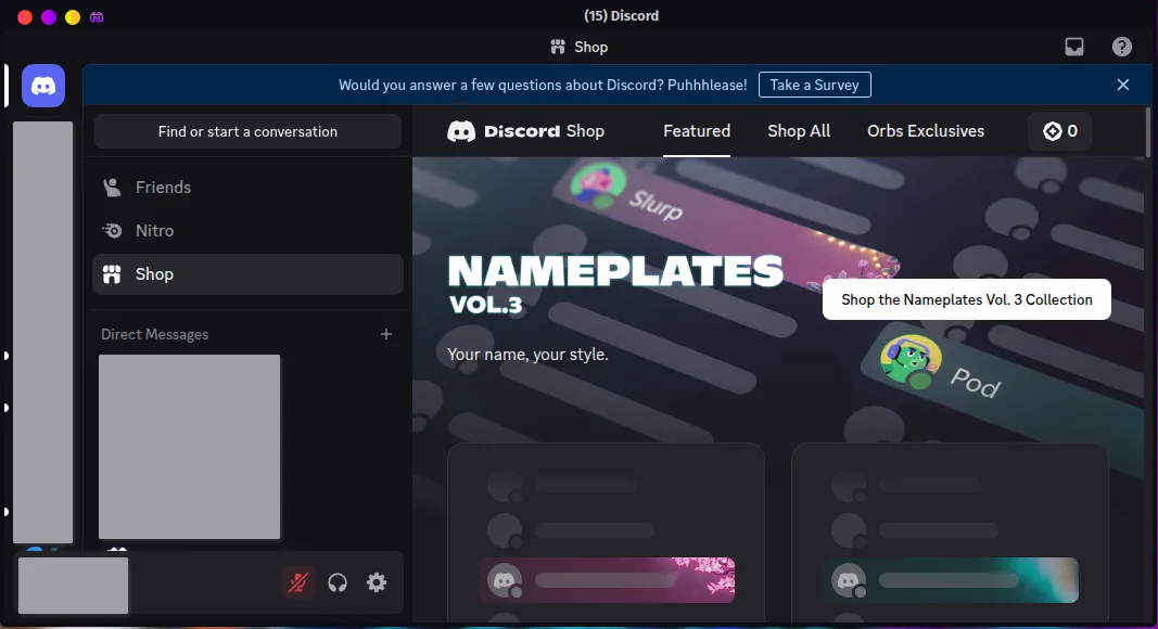 Ứng dụng Vesktop chạy trên một môi trường desktop Linux, hiển thị giao diện chat tương tự Discord nhưng với các tính năng bổ sung.